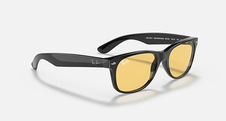 Ray-Ban NEW WAYFARER CLASSIC Black with Yellow Classic Solid Color lenses - Alternative