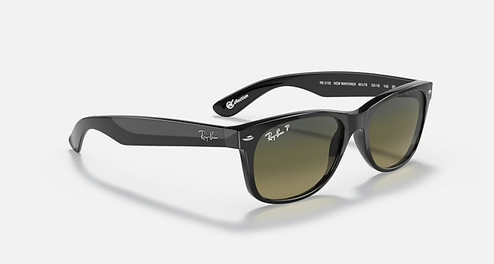 Ray-Ban NEW WAYFARER @COLLECTION Black with Polarized Blue & Green Gradient Gradient lenses - Alternative