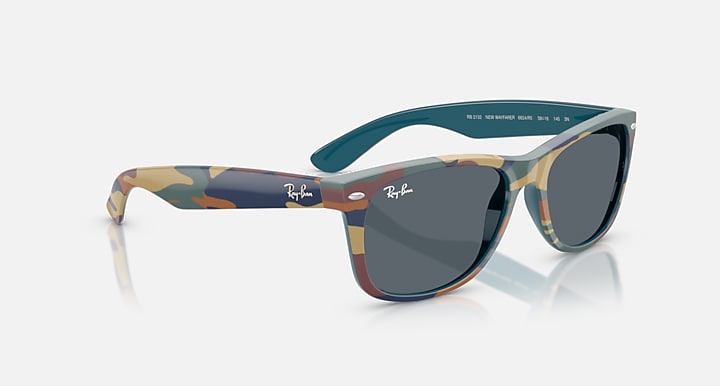 Ray-Ban NEW WAYFARER CLASSIC Blue & Blue Camuflage with Blue Solid Color lenses - Alternative