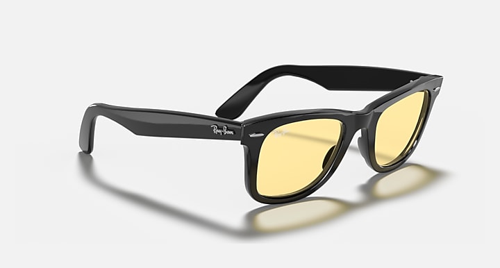 Ray-Ban ORIGINAL WAYFARER CLASSIC Black with Yellow Classic Solid Color lenses - Alternative