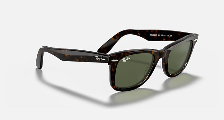 Ray-Ban ORIGINAL WAYFARER CLASSIC Tortoise with G-15 Green Solid Color lenses - Alternative