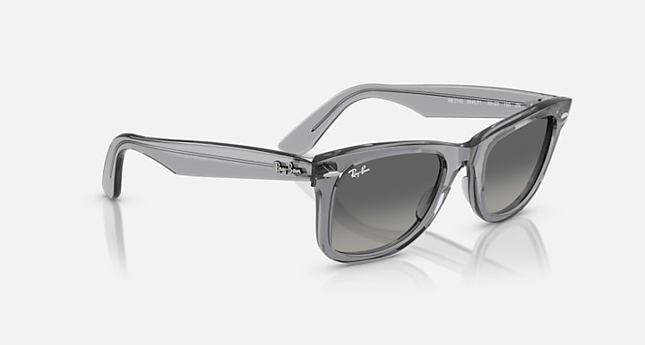 Ray-Ban ORIGINAL WAYFARER CLASSIC Transparent Grey with Light Grey Gradient Dark Grey Gradient lenses - Alternative