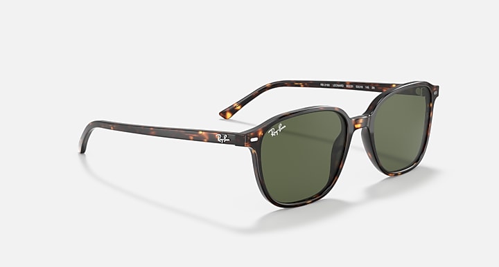 Ray-Ban LEONARD Tortoise with G-15 Green Solid Color lenses - Alternative