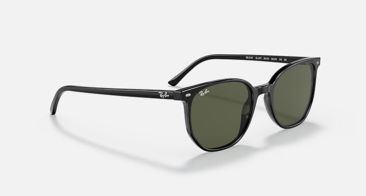Ray-Ban ELLIOT Black with G-15 Green Solid Color lenses - Alternative