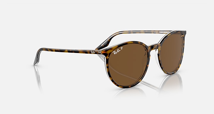 Ray-Ban RB2204 Havana On Transparent with Brown Polarized Solid Color lenses - Alternative