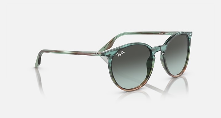 Ray-Ban RB2204 Striped Blue & Green with Blue Vintage Gradient lenses - Alternative