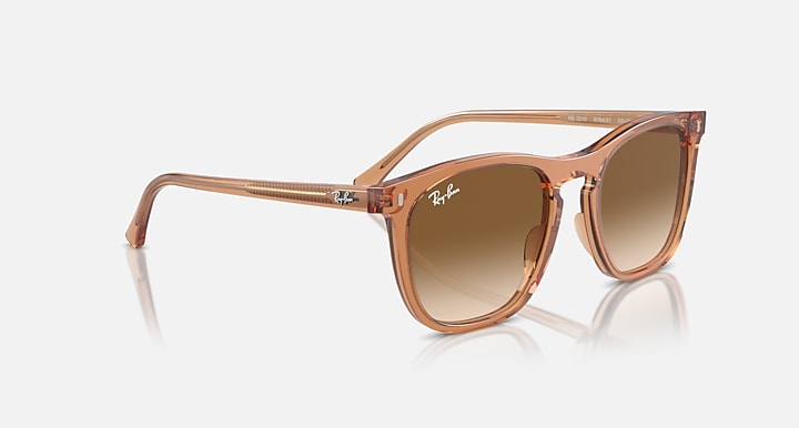 Ray-Ban RB2210 Transparent Brown with Clear & Brown Gradient lenses - Alternative