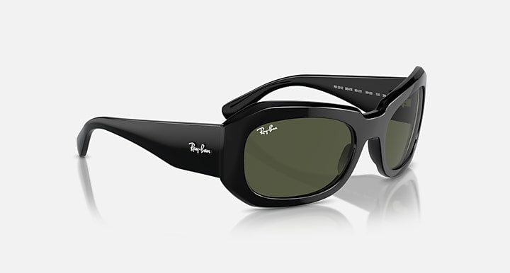 Ray-Ban BEATE Black with Green Solid Color lenses - Alternative