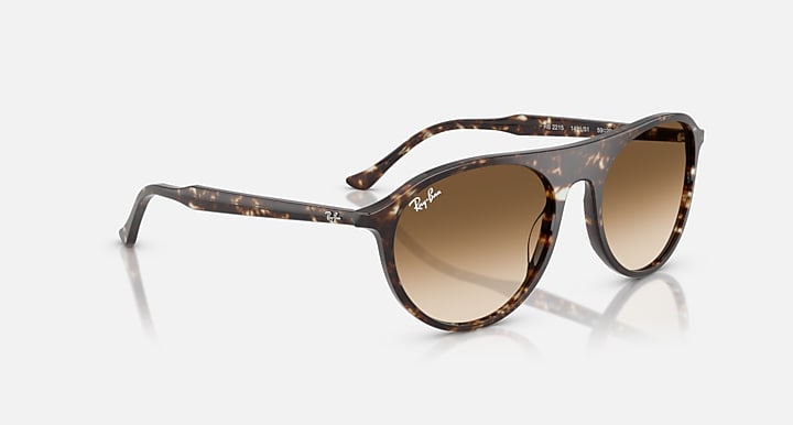 Ray-Ban RB2215 Havana Yellow Turtle with Clear Gradient Brown Gradient lenses - Alternative