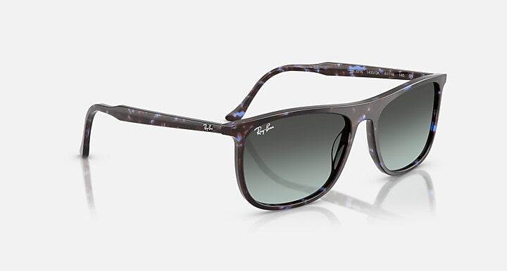 Ray-Ban RB2216 Havana Blue Turtle with Blue Vintage Gradient Black Gradient lenses - Alternative