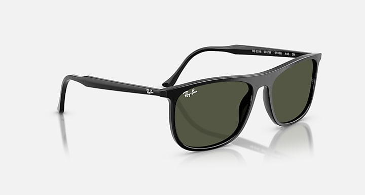 Ray-Ban RB2216 Black with Green Solid Color lenses - Alternative