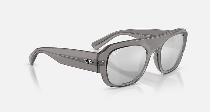 Ray-Ban RB2218 Transparent Grey with Grey Mirror Gradient Silver Polarized Gradient - Mirror lenses - Alternative