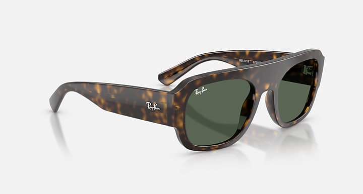 Ray-Ban RB2218 Havana with Green Solid Color lenses - Alternative