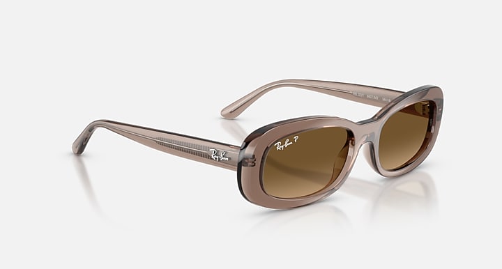 Ray-Ban RB2221 Transparent Beige with Gradient Brown Polarized Gradient lenses - Alternative