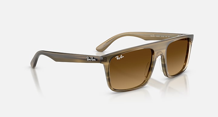 Ray-Ban RB2222 Striped Green with Gradient Brown Gradient lenses - Alternative