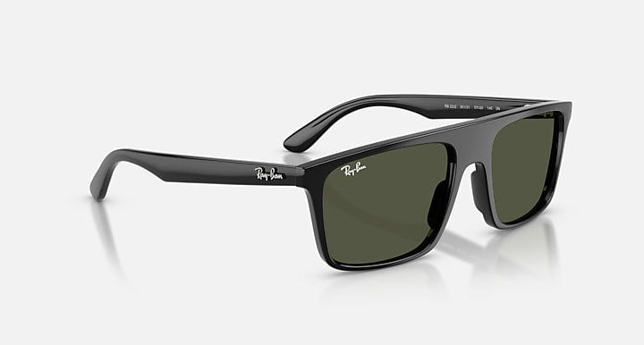 Ray-Ban RB2222 Black with Green Solid Color lenses - Alternative