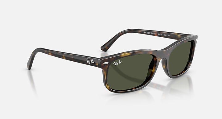 Ray-Ban RB2224 Havana with Green Solid Color lenses - Alternative