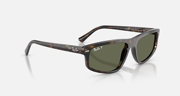 Ray-Ban RB2225 Havana with Green Polarized Solid Color lenses - Alternative
