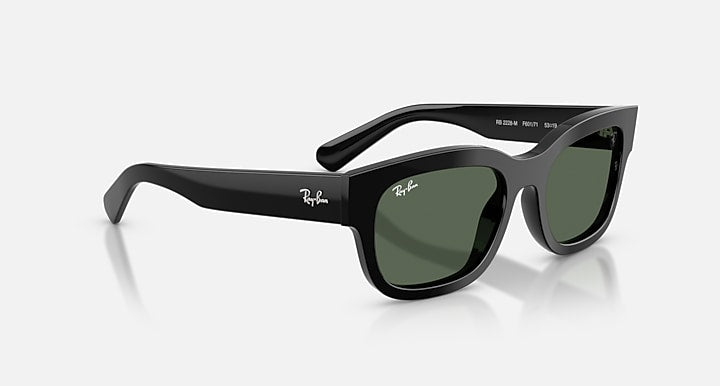 Ray-Ban RB2228M SCUDERIA FERRARI COLLECTION Black with Dark Green Solid Color lenses - Alternative