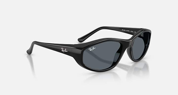Ray-Ban RB2228 Black with Blue Solid Color lenses - Alternative