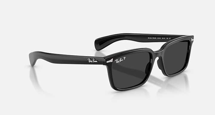 Ray-Ban BRUNEL Black with Polarized Black Solid Color lenses - Alternative