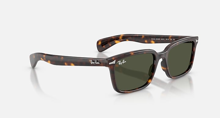Ray-Ban BRUNEL Havana with Dark Green Solid Color lenses - Alternative