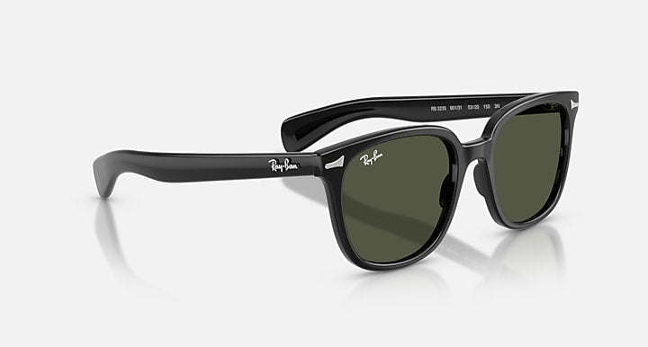 Ray-Ban BRUNEL II Black with Green Solid Color lenses - Alternative