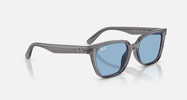 Ray-Ban RB2243D Transparent Grey with Light Blue Solid Color lenses - Alternative