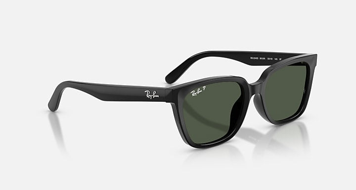 Ray-Ban RB2243D Black with Polarized Dark Green Solid Color lenses - Alternative