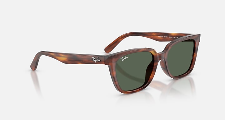 Ray-Ban RB2243D Striped Havana with Dark Green Solid Color lenses - Alternative