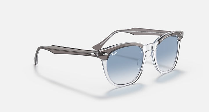 Ray-Ban HAWKEYE Grey On Transparent; Grey with Clear Blue Gradient lenses - Alternative