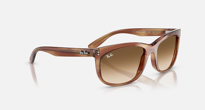 Ray-Ban BALORETTE Striped Brown with Clear Gradient Brown Gradient lenses - Alternative