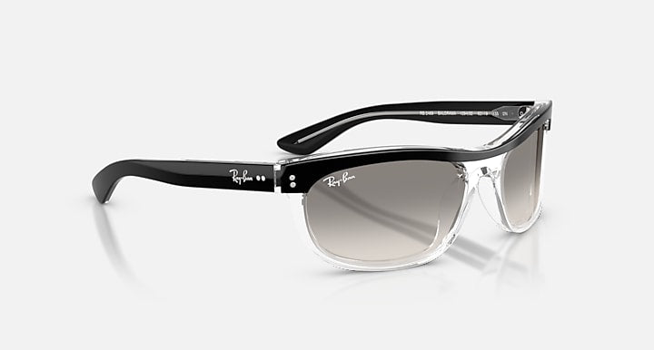 Ray-Ban BALORAMA STREET NEAT Black On Transparent with Clear Gradient Grey Gradient lenses - Alternative