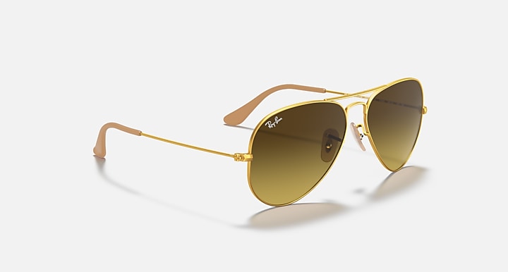 Ray-Ban AVIATOR GRADIENT Gold with Brown Gradient Gradient lenses - Alternative