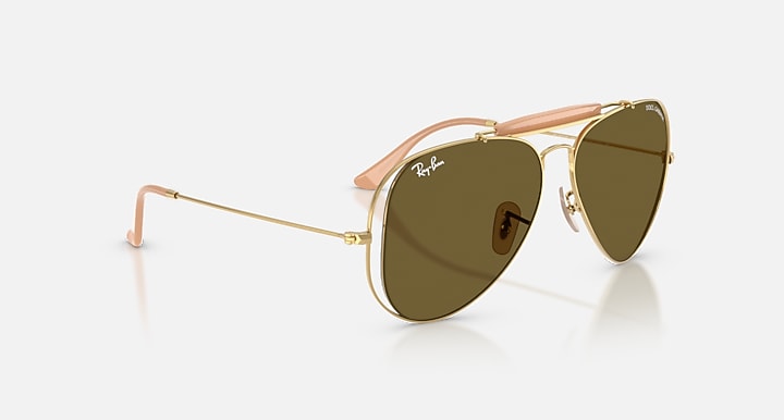 Ray-Ban THE OUTDOORSMAN BY DOLCE&GABBANA Arista Gold with Dark Brown Solid Color lenses - Alternative