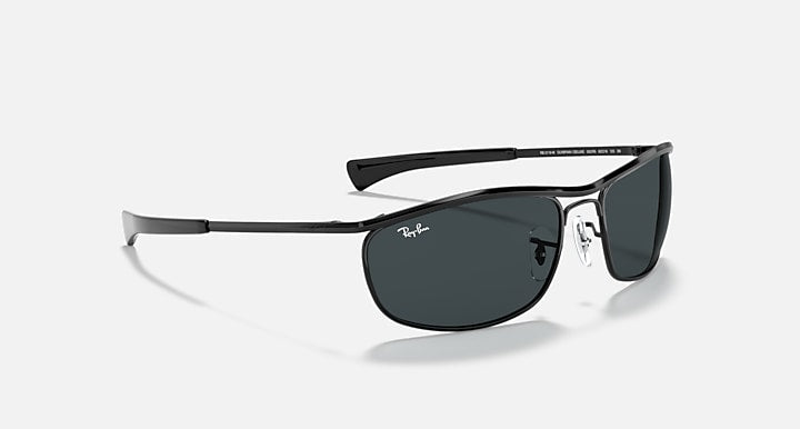 Ray-Ban OLYMPIAN I DELUXE Black with Blue Solid Color lenses - Alternative