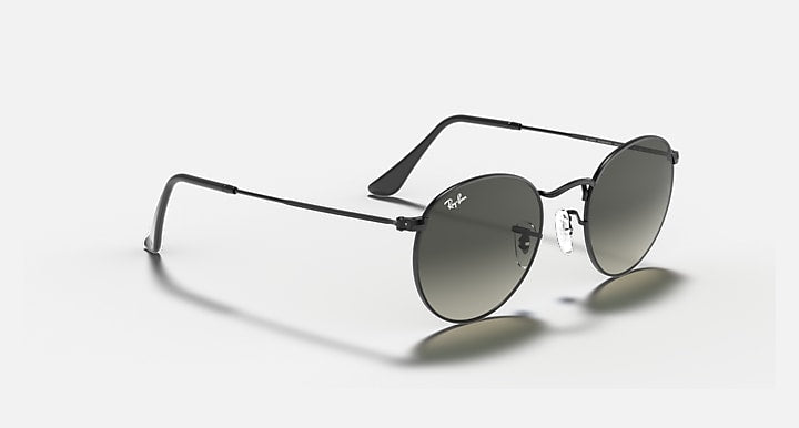 Ray-Ban ROUND FLAT LENSES Black with Grey Gradient Gradient lenses - Alternative