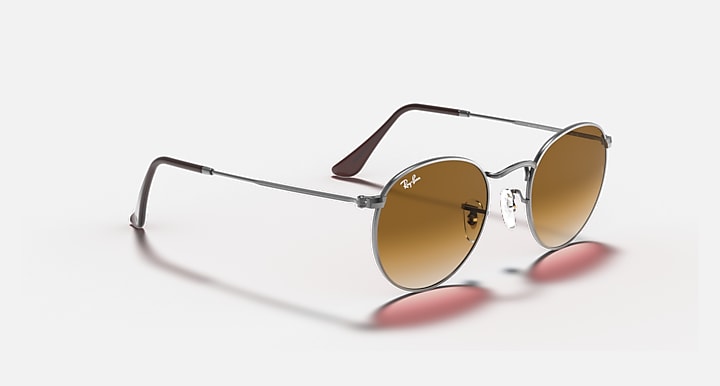 Ray-Ban ROUND FLAT LENSES Gunmetal with Light Brown Gradient Gradient lenses - Alternative