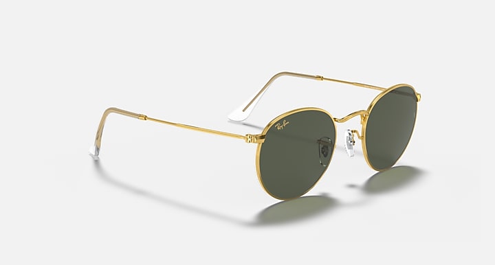 Ray-Ban ROUND METAL LEGEND GOLD Gold with G-15 Green Solid Color lenses - Alternative