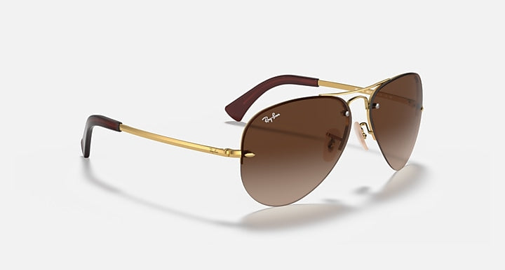 Ray-Ban RB3449 Arista Gold with Brown Gradient Gradient lenses - Alternative