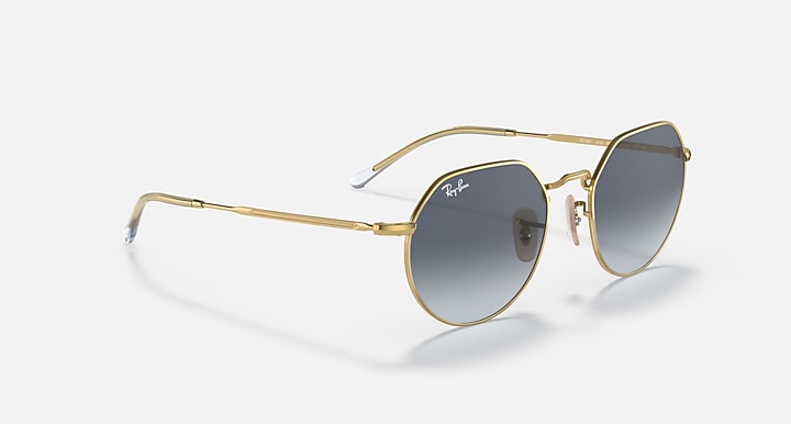 Ray-Ban JACK Arista Gold with Blue/Grey Gradient lenses - Alternative