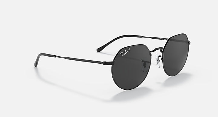 Ray-Ban JACK Black with Black Polarized Solid Color lenses - Alternative
