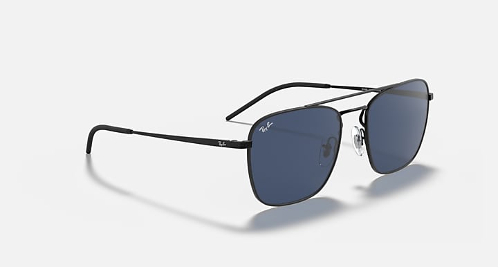 Ray-Ban RB3588 Rubber Black; Black with Dark Blue Solid Color lenses - Alternative