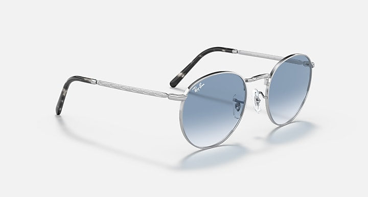 Ray-Ban NEW ROUND Silver with Clear Gradient Blue Gradient lenses - Alternative