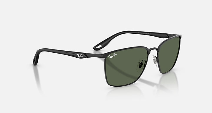 Ray-Ban RB3673M SCUDERIA FERRARI COLLECTION Black with Green Solid Color lenses - Alternative