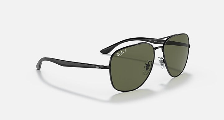 Ray-Ban RB3683 Black with G-15 Green Polarized Solid Color lenses - Alternative