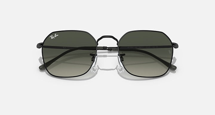 Ray-Ban JIM Black with Grey Gradient lenses - Closed Front
