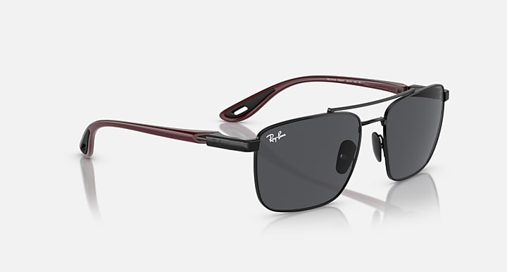 Ray-Ban RB3715M SCUDERIA FERRARI COLLECTION Black; Dark Red with Dark Grey Solid Color lenses - Alternative