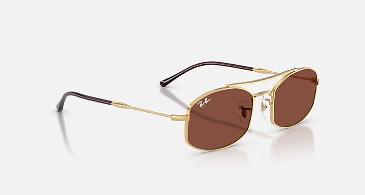 Ray-Ban RB3719 Arista Gold with Red Solid Color lenses - Alternative