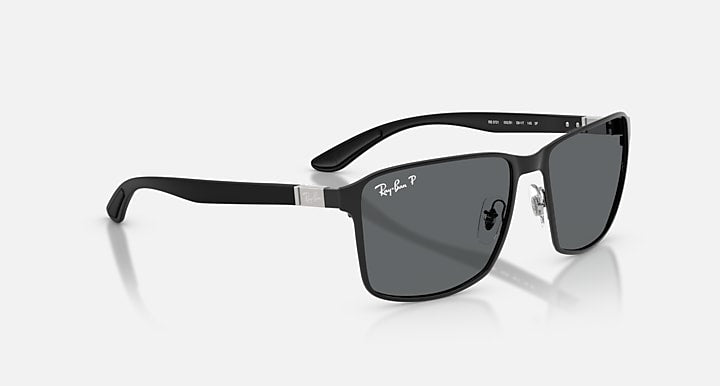 Ray-Ban RB3721 Black with Dark Grey Polarized Solid Color lenses - Alternative